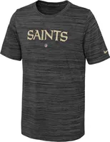 Nike Youth New Orleans Saints Sideline Velocity Black T-Shirt