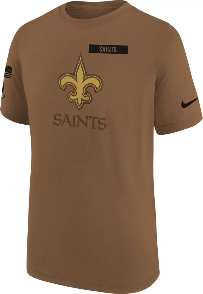 Nike Youth New Orleans Saints 2023 Salute to Service Brown T-Shirt