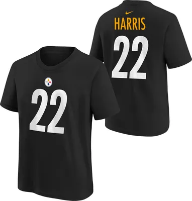 Nike Youth Pittsburgh Steelers Najee Harris #22 Black T-Shirt