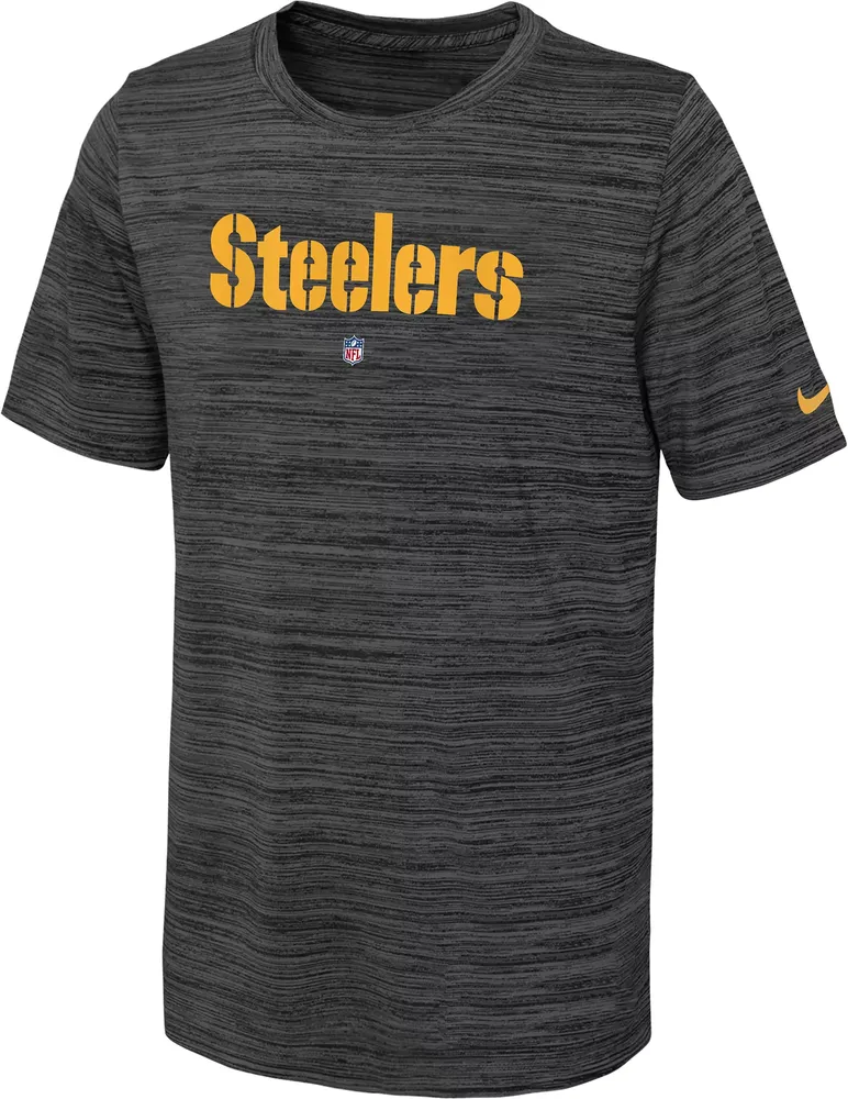 Nike Youth Pittsburgh Steelers Sideline Velocity Black T-Shirt