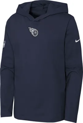 Nike Youth Tennessee Titans Sideline Player Navy Hoodie