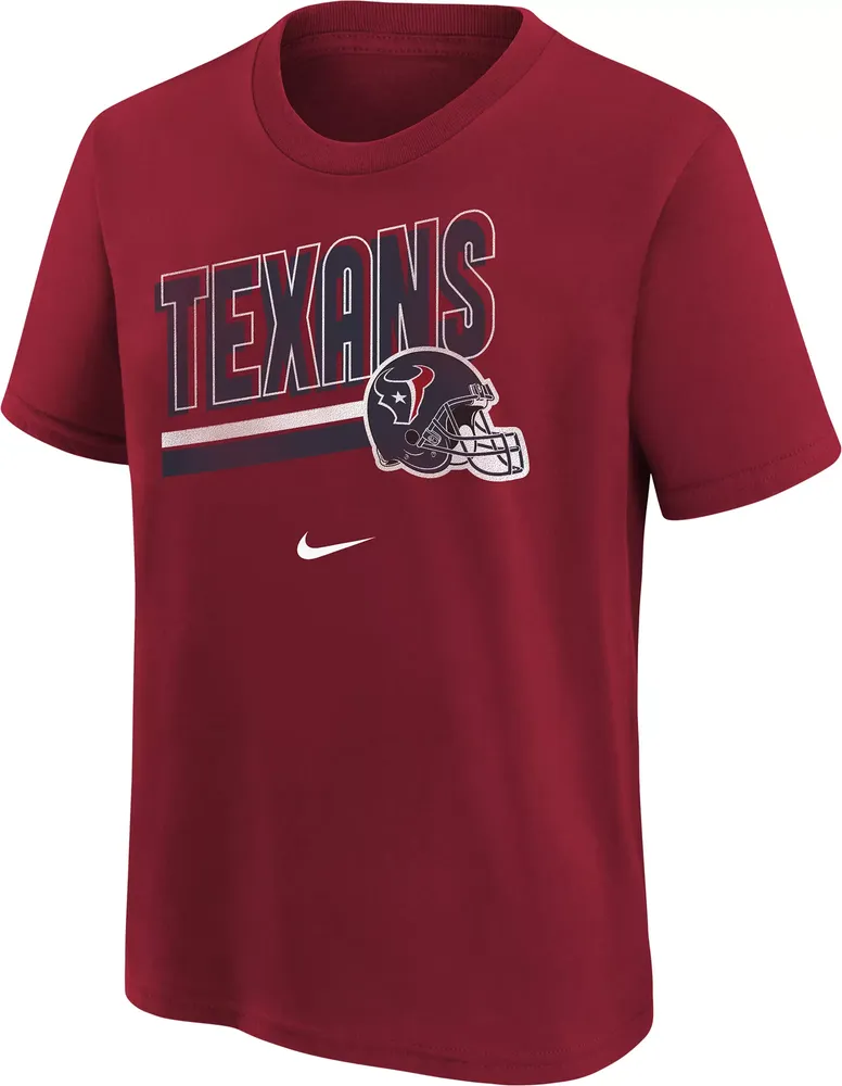 Nike Youth Houston Texans Team Helmet Red T-Shirt