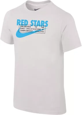 Nike Youth Chicago Red Stars 2023 Wordmark White T-Shirt
