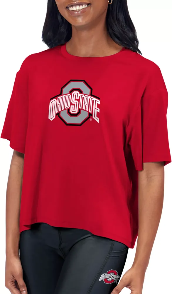 Certo Women's Ohio State Buckeyes Scarlet Format T-Shirt