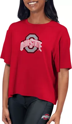 Certo Women's Ohio State Buckeyes Scarlet Format T-Shirt