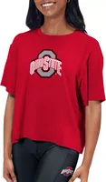 Certo Women's Ohio State Buckeyes Scarlet Format T-Shirt