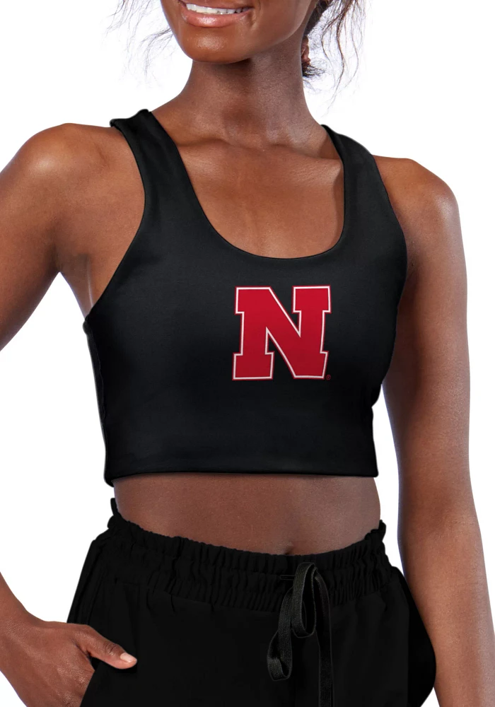 Certo Women's Nebraska Cornhuskers Black Reversible Sports Bra