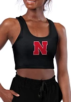 Certo Women's Nebraska Cornhuskers Black Reversible Sports Bra