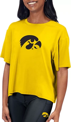 Certo Women's Iowa Hawkeyes Gold Format T-Shirt