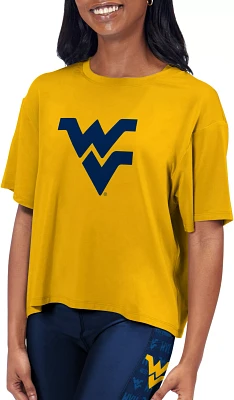 Certo Women's West Virginia Mountaineers Gold Format T-Shirt