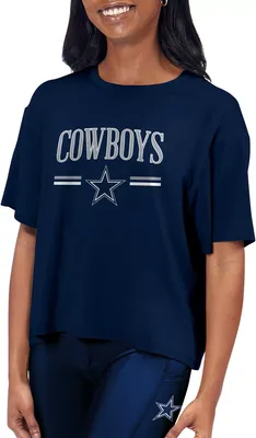 Certo Women's Dallas Cowboys Format Navy T-Shirt