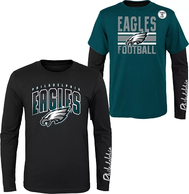 NFL Team Apparel Boys' Philadelphia Eagles Fan Fave 3-In-1 T-Shirt