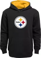 NFL Team Apparel Little Kids' Pittsburgh Steelers Prime Black Hoodie