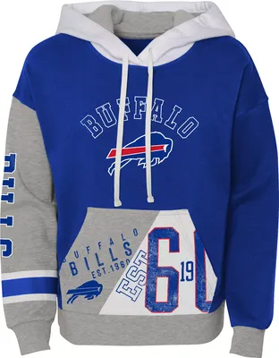 NFL Team Apparel Little Girls' Buffalo Bills True Fan Pullover Hoodie