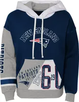 NFL Team Apparel Little Girls' New England Patriots True Fan Pullover Hoodie