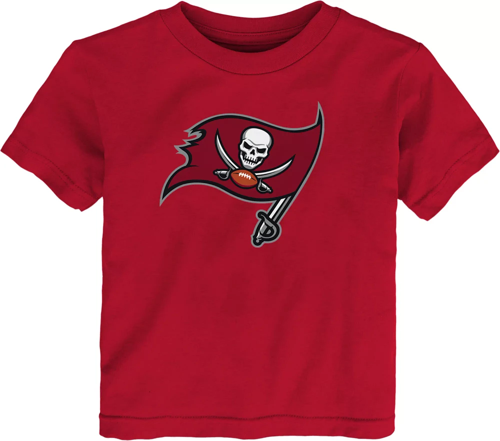 NFL Team Apparel Toddler Tampa Bay Buccaneers Primary Logo Red T-Shirt