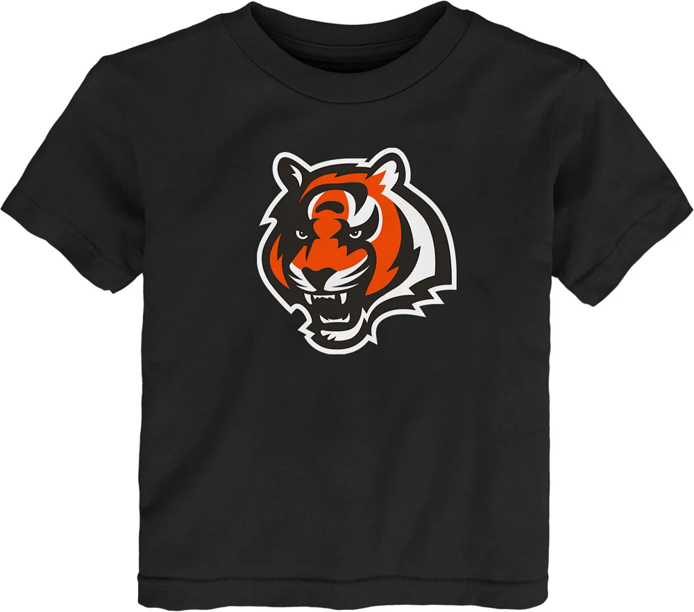 NFL Team Apparel Toddler Cincinnati Bengals Primary Logo Black T-Shirt