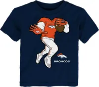 NFL Team Apparel Toddler Denver Broncos Stiff Arm Orange T-Shirt