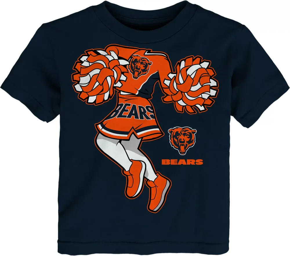 NFL Team Apparel Toddler Chicago Bears Cheerleader Navy T-Shirt