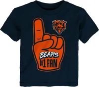 NFL Team Apparel Toddler Chicago Bears Handoff Navy T-Shirt