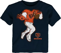 NFL Team Apparel Toddler Chicago Bears Stiff Arm Navy T-Shirt