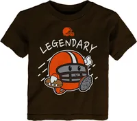 NFL Team Apparel Toddler Cleveland Browns Poki Brown T-Shirt