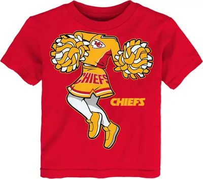 NFL Team Apparel Toddler Kansas City Chiefs Cheerleader Red T-Shirt