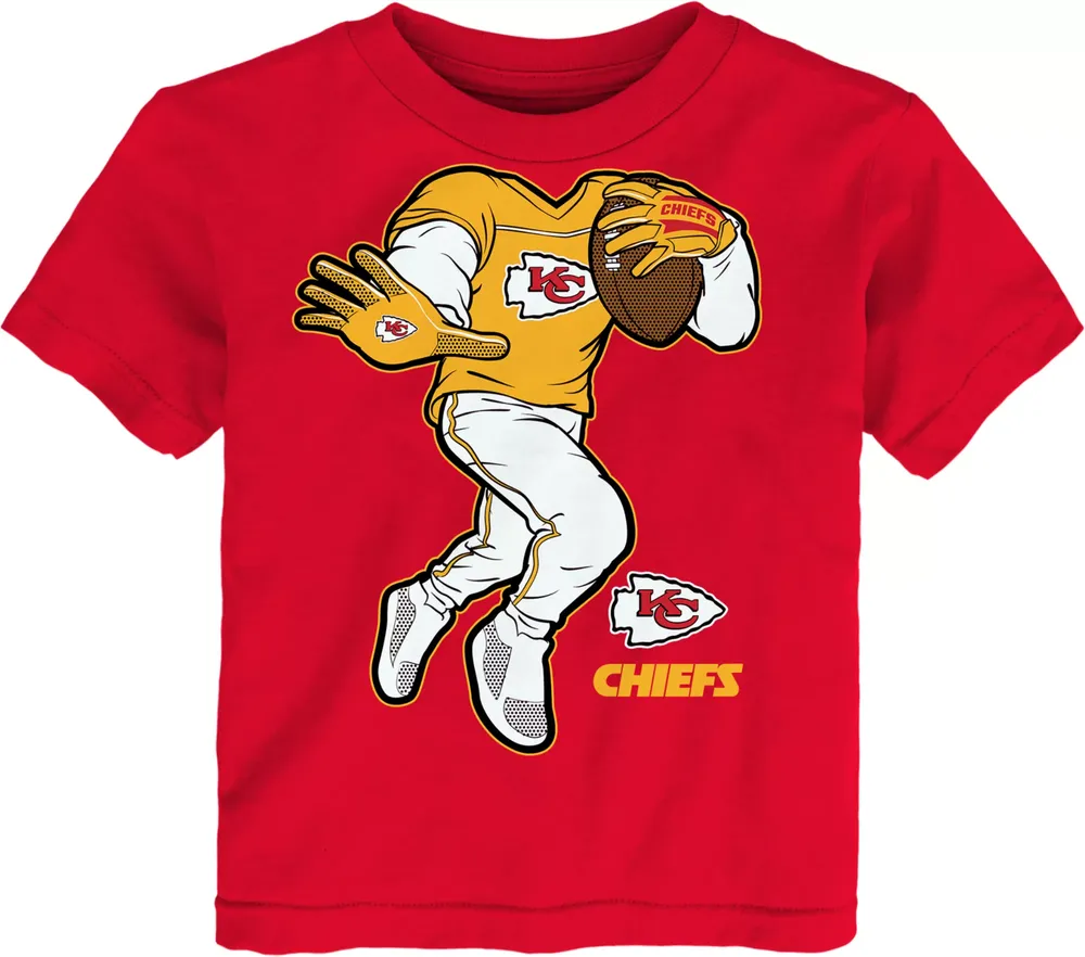 NFL Team Apparel Toddler Kansas City Chiefs Stiff Arm Red T-Shirt