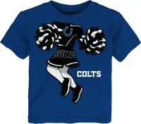 NFL Team Apparel Toddler Indianapolis Colts Cheerleader Blue T-Shirt