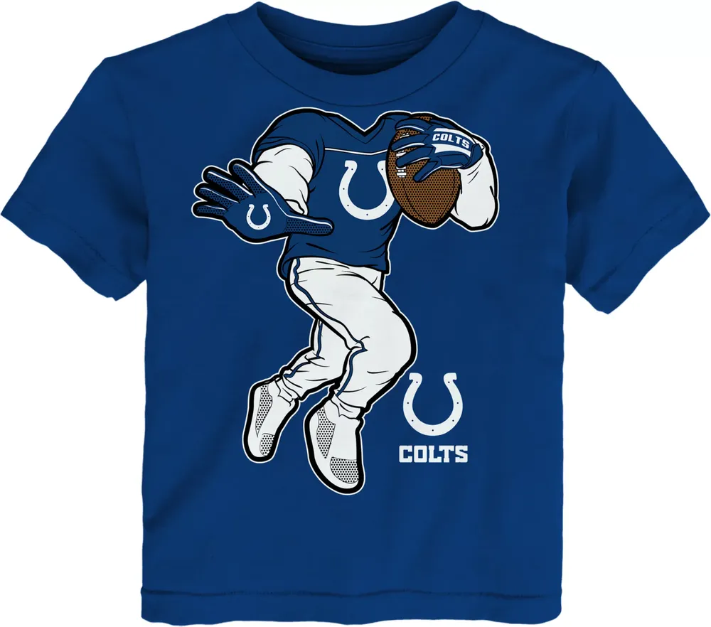 NFL Team Apparel Toddler Indianapolis Colts Stiff Arm Blue T-Shirt