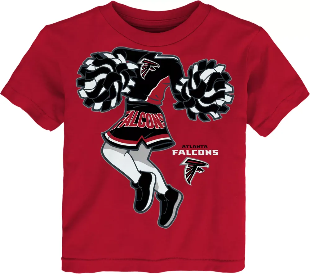 NFL Team Apparel Toddler Atlanta Falcons Cheerleader Red T-Shirt