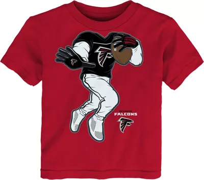 NFL Team Apparel Toddler Atlanta Falcons Stiff Arm Red T-Shirt