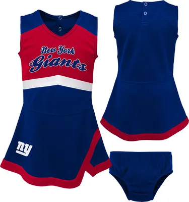 NFL Team Apparel Toddler New York Giants Cheer Dress