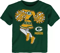 NFL Team Apparel Toddler Green Bay Packers Cheerleader T-Shirt