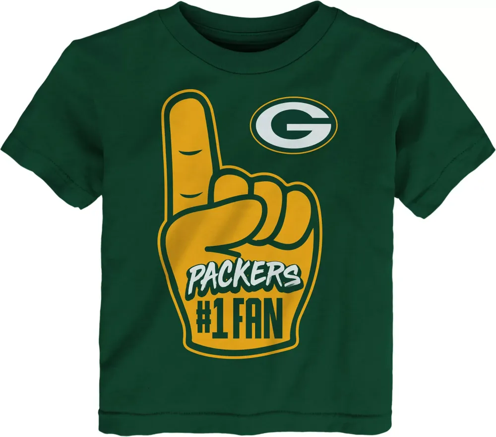 NFL Team Apparel Toddler Green Bay Packers Handoff Green T-Shirt