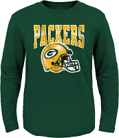 NFL Team Apparel Toddler Green Bay Packers Horizon Green Long Sleeve T-Shirt