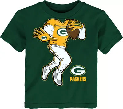 NFL Team Apparel Toddler Green Bay Packers Stiff Arm T-Shirt