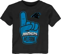 NFL Team Apparel Toddler Carolina Panthers Handoff Black T-Shirt