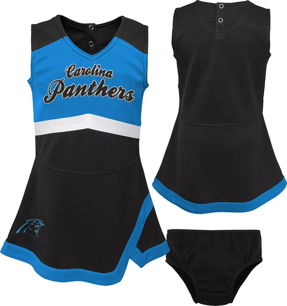 NFL Team Apparel Toddler Carolina Panthers Cheer Dress