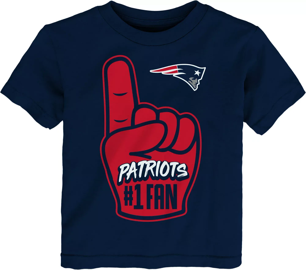 NFL Team Apparel Toddler New England Patriots Handoff Navy T-Shirt