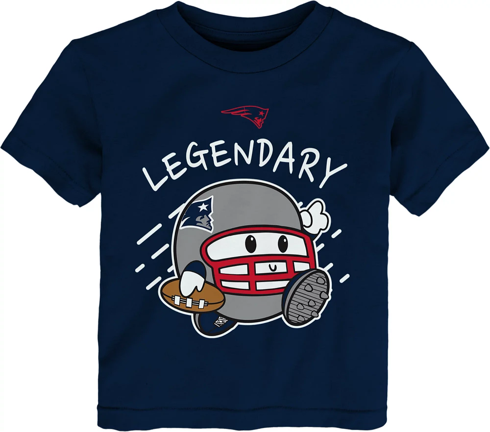 NFL Team Apparel Toddler New England Patriots Poki Navy T-Shirt