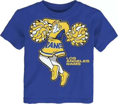 NFL Team Apparel Toddler Los Angeles Rams Cheerleader Royal T-Shirt