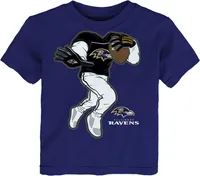 NFL Team Apparel Toddler Baltimore Ravens Stiff Arm Purple T-Shirt