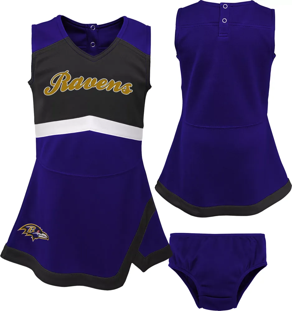 NFL Team Apparel Toddler Baltimore Ravens Cheer Dress