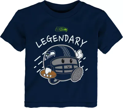 NFL Team Apparel Toddler Seattle Seahawks Poki Navy T-Shirt