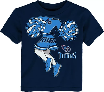 NFL Team Apparel Toddler Tennessee Titans Cheerleader Navy T-Shirt