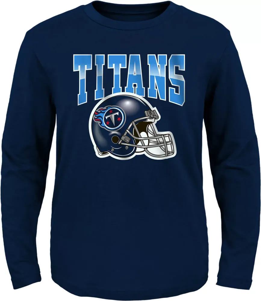 NFL Team Apparel Toddler Tennessee Titans Horizon Navy Long Sleeve T-Shirt