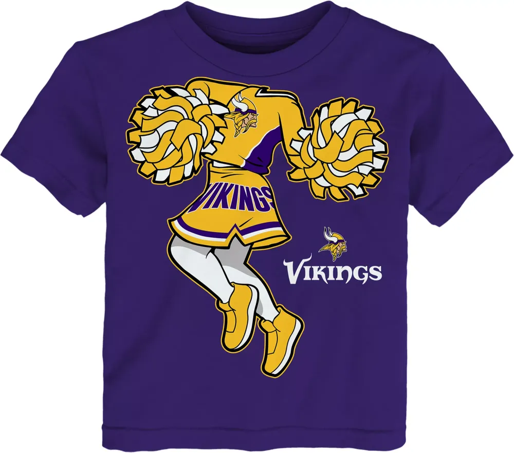 NFL Team Apparel Toddler Minnesota Vikings Cheerleader Purple T-Shirt