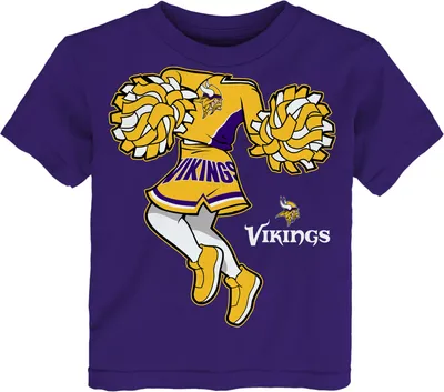 NFL Team Apparel Toddler Minnesota Vikings Cheerleader Purple T-Shirt