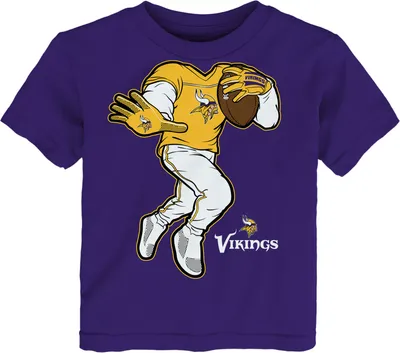 NFL Team Apparel Toddler Minnesota Vikings Stiff Arm Purple T-Shirt